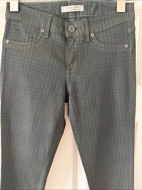 Rich & Skinny. 🫒 dark, green olive Houndstooth Skinny Jeans